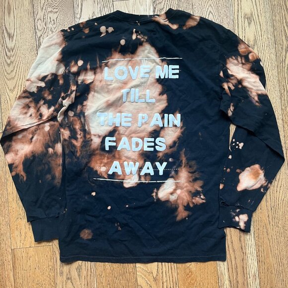 Fraction - Love me Till the Pain Fades Away Tie Dye Long Sleeve Tee- M - Picture 4 of 4